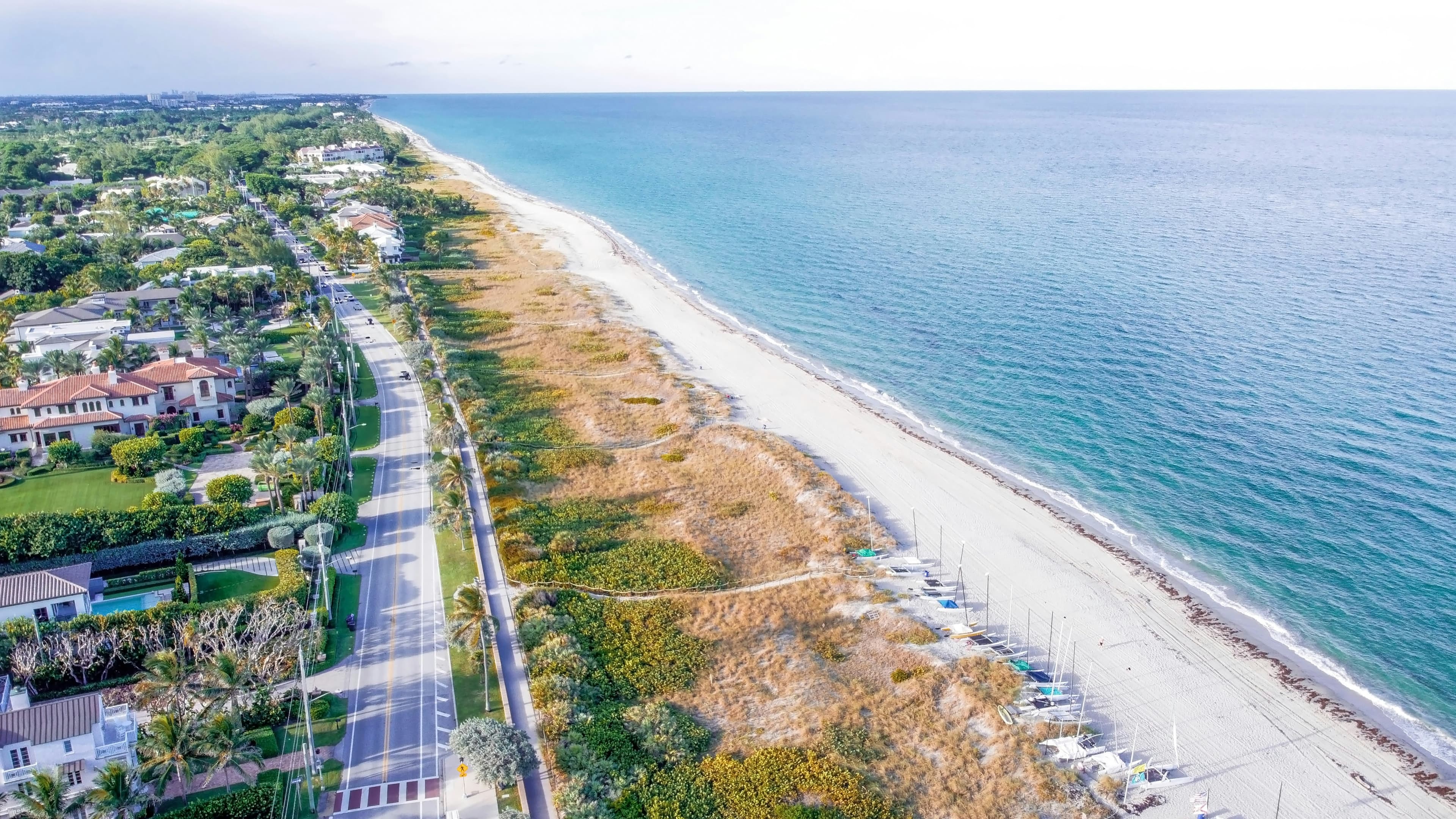 Aerial view of downtown Delray Beach, Florida